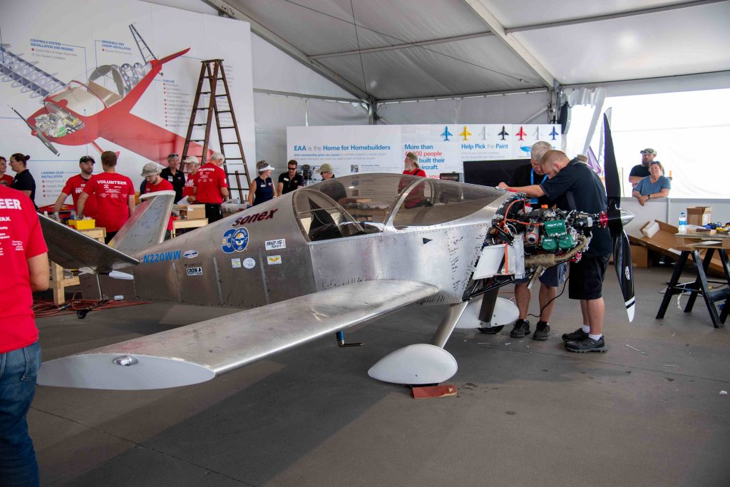 EAA to Bring One Week Wonder Aircraft Build Back to AirVenture Oshkosh in 2027 11 2022 engine mounting by connor madison