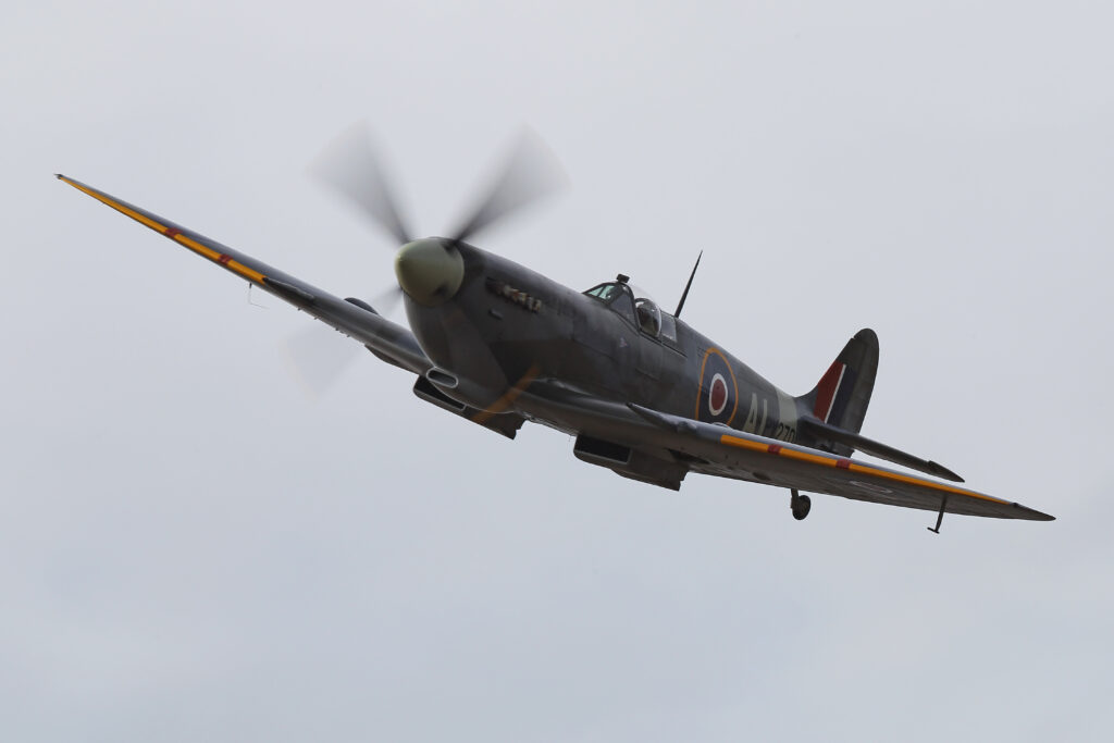 Spitfire PV270's new pilot is Squadron Leader Stu Anderson RNZAF, who has also been working hard to develop his routine for the airshow. [Photo via Warbirds Over Wanaka]