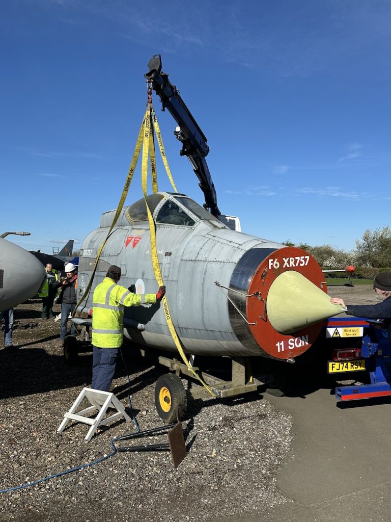 Restoration Progress and Relocation Mark Busy Period for Newark Air Museum 17 26.03.26 DTEP Lightning cockpit XR757 1322