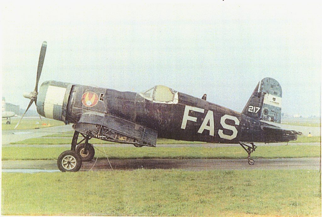 2 Corsair OnArrivalFAS217 Rtside1971a