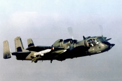 An OV-1C Mohawk, serial #67-15932, was used in a joint NASA/US Army Aviation Engineering Flight Activity (USAAEFA) program to study a stall-speed warning system in the early 1980s.