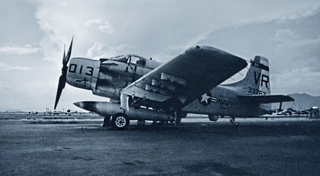Boneyard Files: Douglas A-1 Skyraider - The Last Piston Powerhouse in the Desert 19 33763 AD 1 USN Neil Aird 10091968 1280a