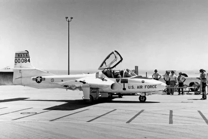 This T-37 was used by the NASA Dryden Flight Research Center, Edwards, Calif., as a chase aircraft for many research flights.