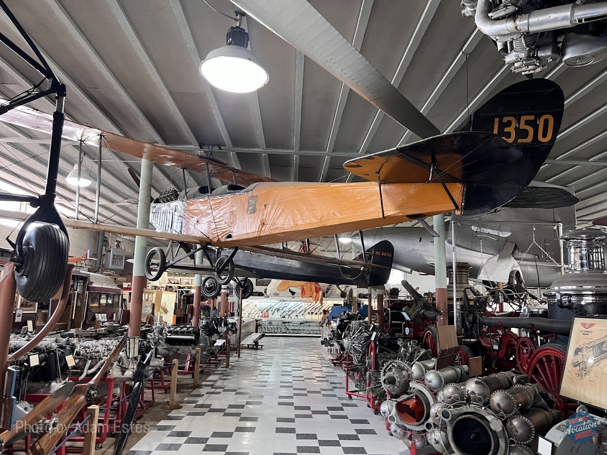 3 4 view of the Curtiss Jenny at the Pioneer Village Adam Estes