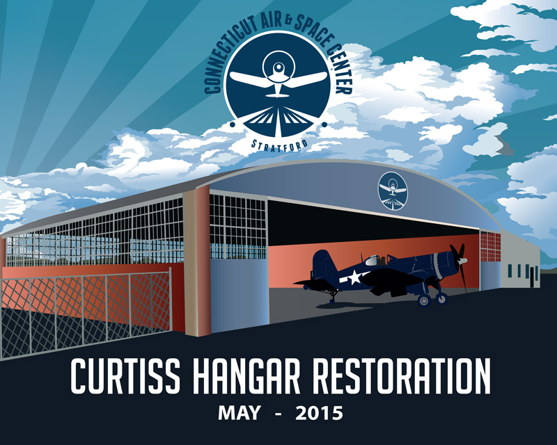 The Curtiss Hangar Restoration Ceremony will occur on May 19th at the Igor I. Sikorsky Memorial Airport in Bridgeport, Connecticut. Come celebrate the resurrection of this classic hangar built in 1928 which is set to become the new home of the Connecticut Air & Space Center.