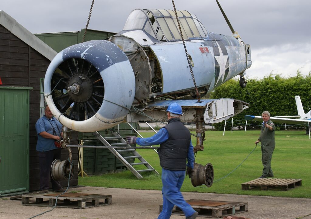 The Harvard arrived at NAM on August 24 2010 and since then museum volunteers have been conducting a long-term, in-depth restoration on the aircraft. [Photo by Howard Heeley, Down To Earth Promotions]