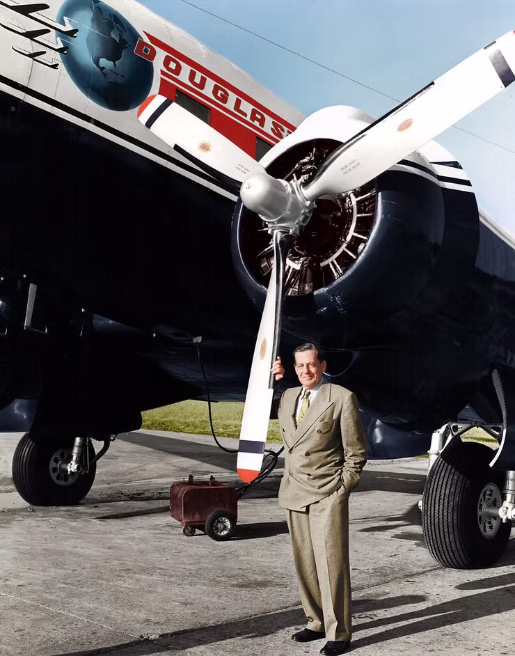 Grandson of Donald Douglas and ‘Hap’ Arnold to Headline DC-3 Society Conference 11 4donald douglas in color with dc 3
