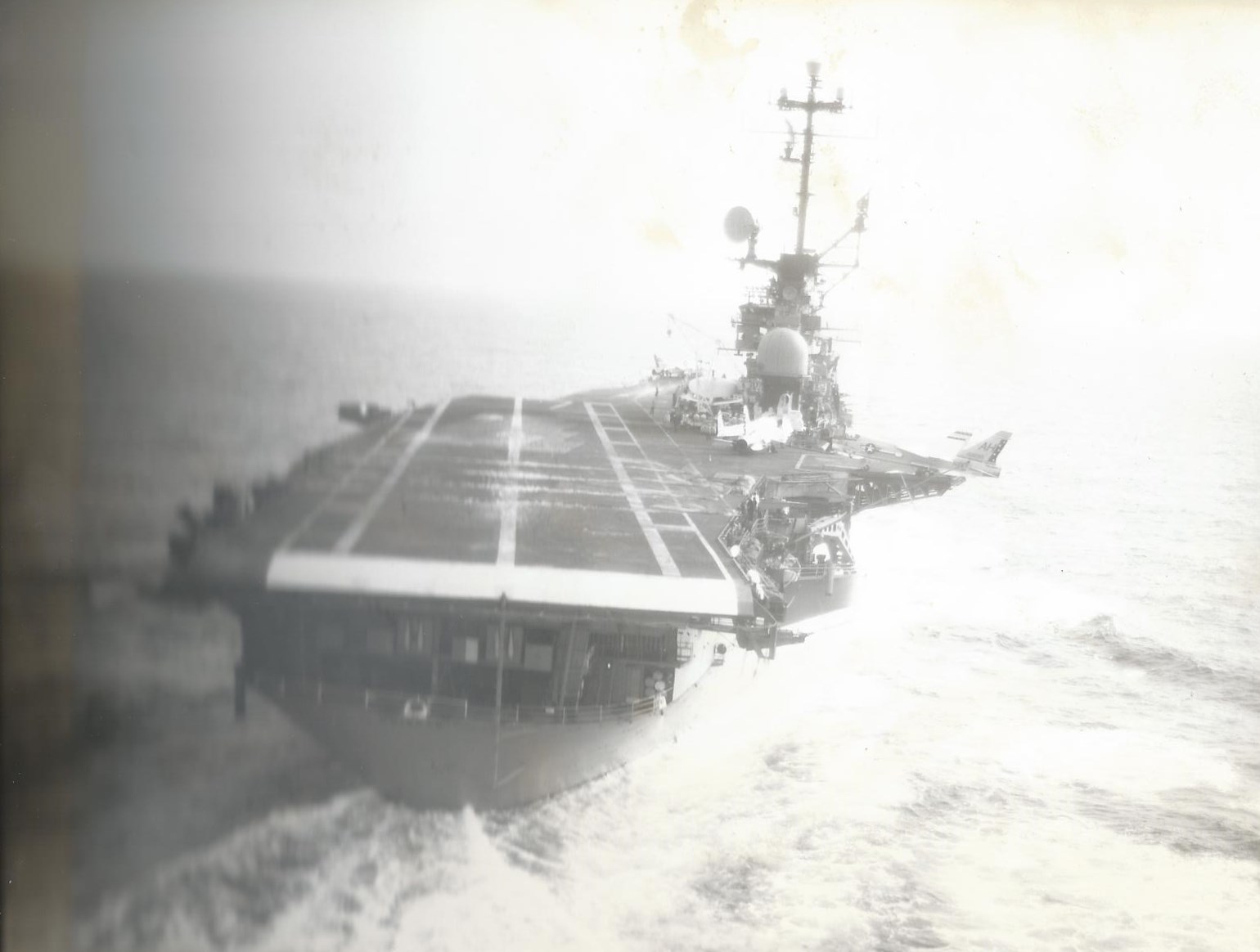  Final approach on the USS Oriskany.