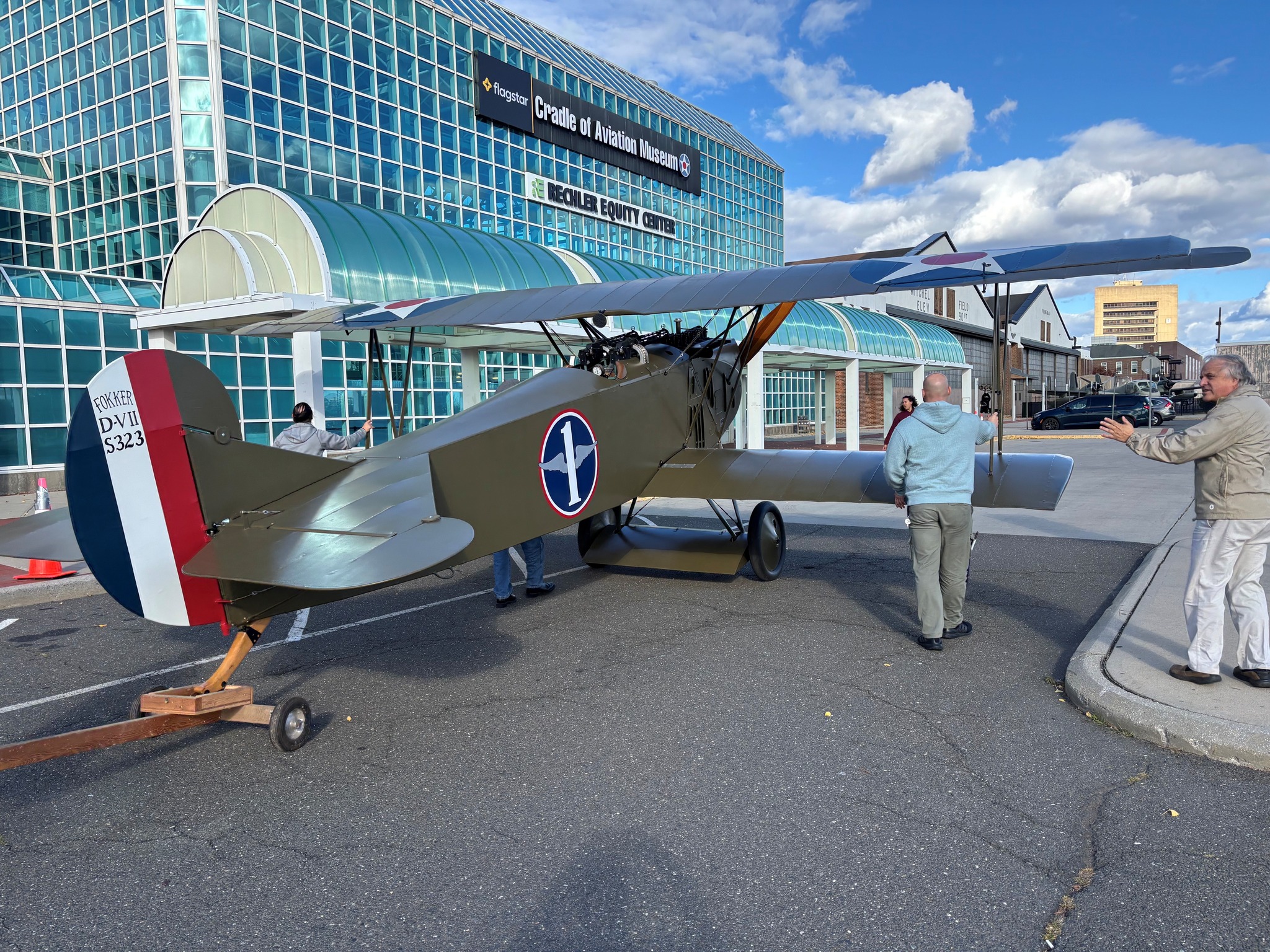 Cradle of Aviation Museum Unveils Fokker D.VII Replica 29 615552367 1313074577526860 11420247790524975 n