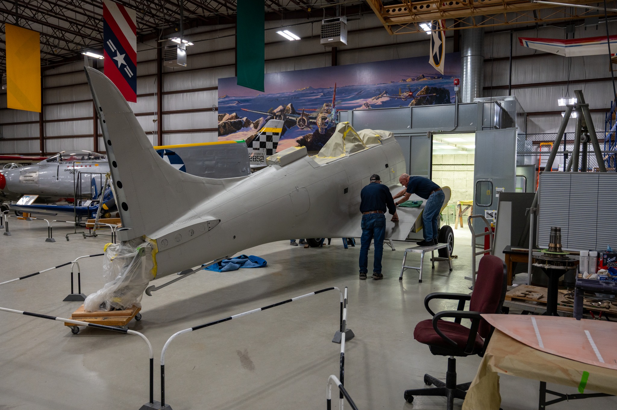 Air Zoo Nears Completion of Detailed Restoration of Douglas SBD-1 Dauntless 34 633334083 1317301150440009 8707955586744526722 n
