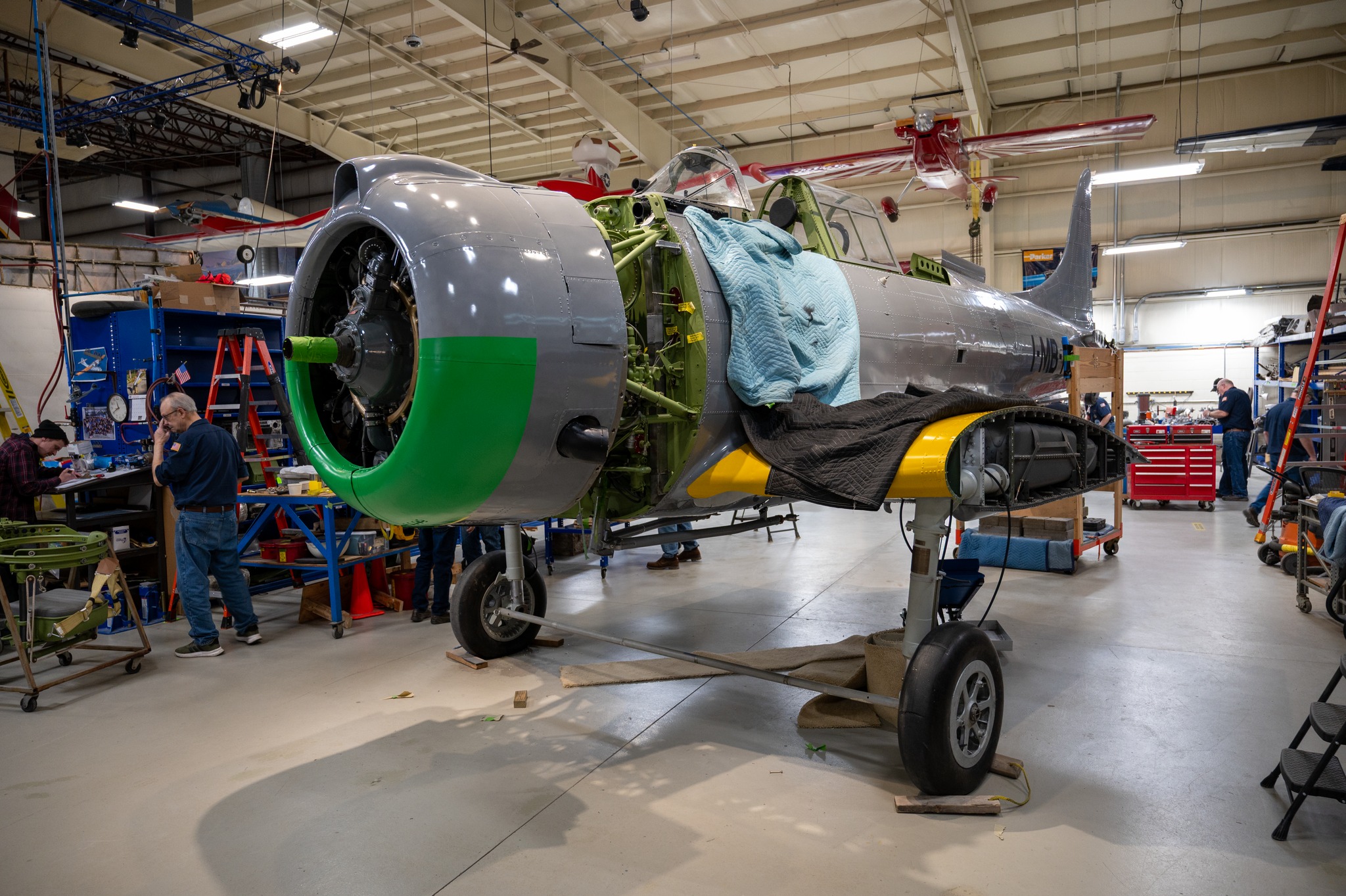 Air Zoo Nears Completion of Detailed Restoration of Douglas SBD-1 Dauntless 41 659116116 1358787526291371 6710926586683578850 n