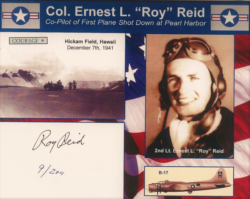 6A UNARMED AND OUT OF FUEL Roy Reid Dec 7 1941