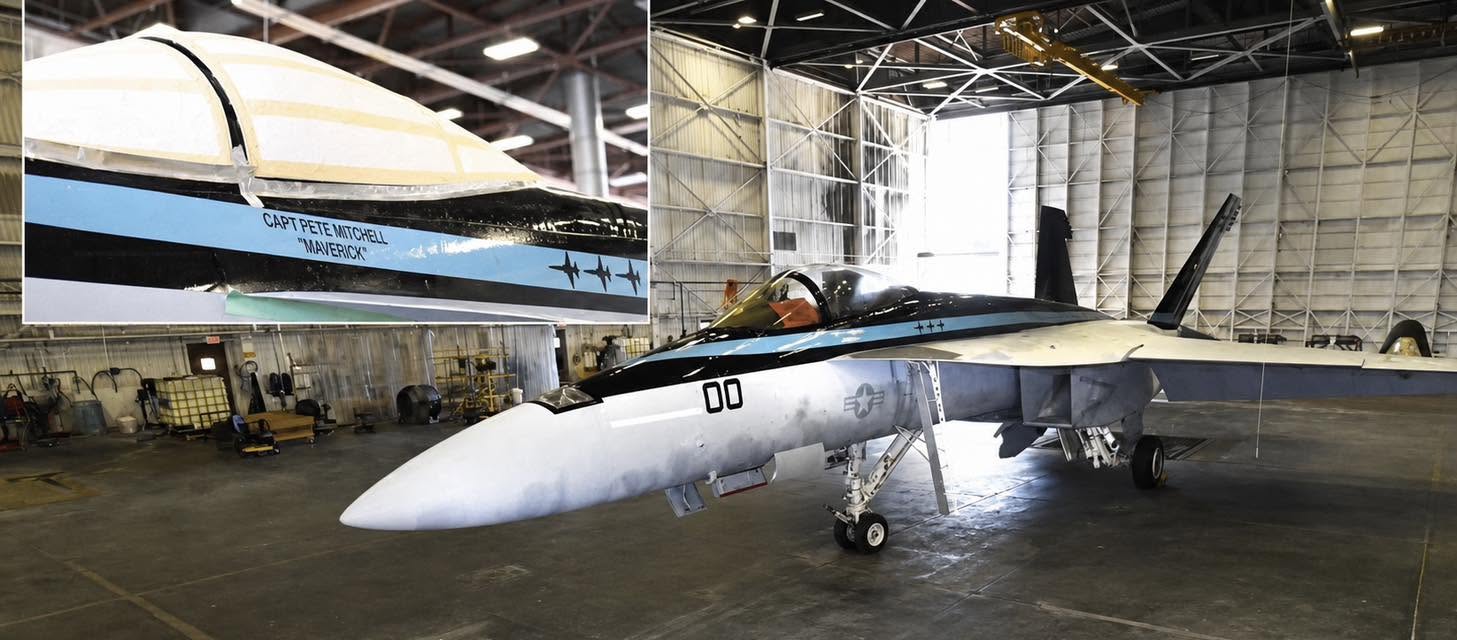 Palm Springs Air Museum Prepares Top Gun: Maverick F/A-18E Super Hornet for Display 11 711076444 1413811734122710 8852104429416266994 n