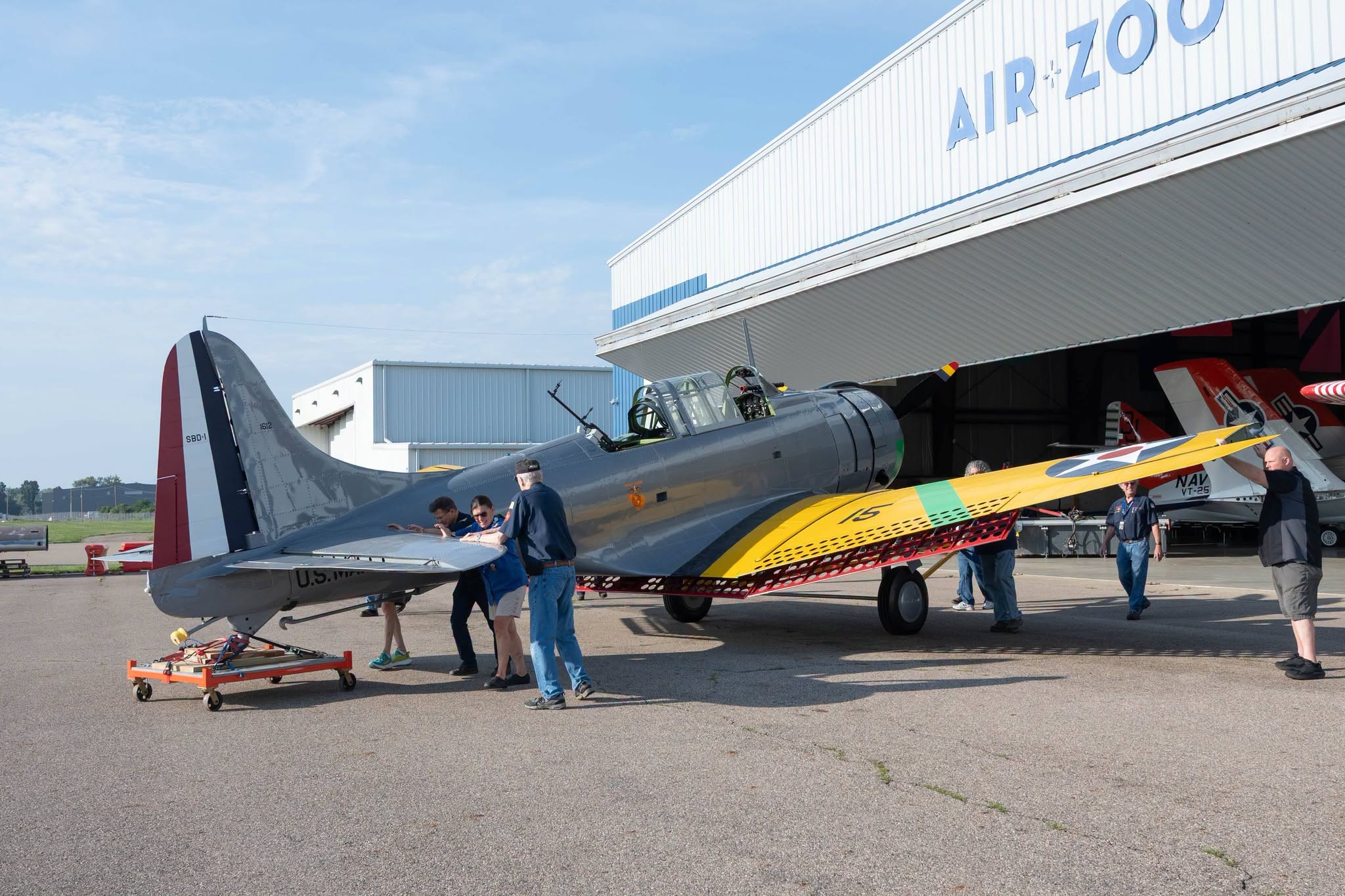 Air Zoo Places World's Oldest Douglas SBD-1 Dauntless on Temporary