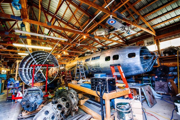 The restoration of B-17E 41-2595, underway at Marengo, Illinois ( Image Credit Richard Hed)