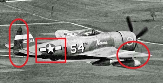 P-47D Thunderbolt “Norma”: Anatomy of a Paint Scheme 18 9 Norma Circles Original AtA Image NEAM