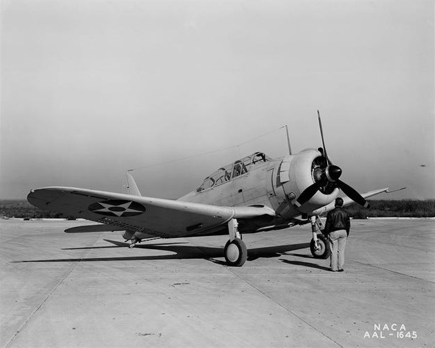 Today in Aviation History: First Douglas SBD Dauntless Delivered to the U.S. Navy 11 A Douglas SBD 1 Dauntless at the NACA Langley Memorial Aeronautical Laboratory circa 1941. NASA