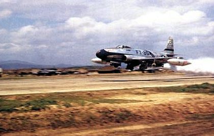 A Lockheed F 80C Shooting Star of the 16th Fighter Interceptor Squadron 51st Fighter Interceptor Wing