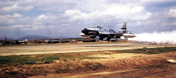 A Lockheed F 80C Shooting Star of the 16th Fighter Interceptor Squadron 51st Fighter Interceptor Wing