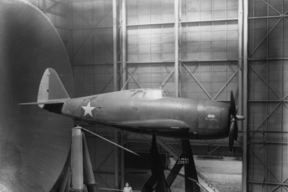 A Republic P 47B Thunderbolt in the NACA Full Scale Tunnel 31 July 1942. NASA LMAL 29051