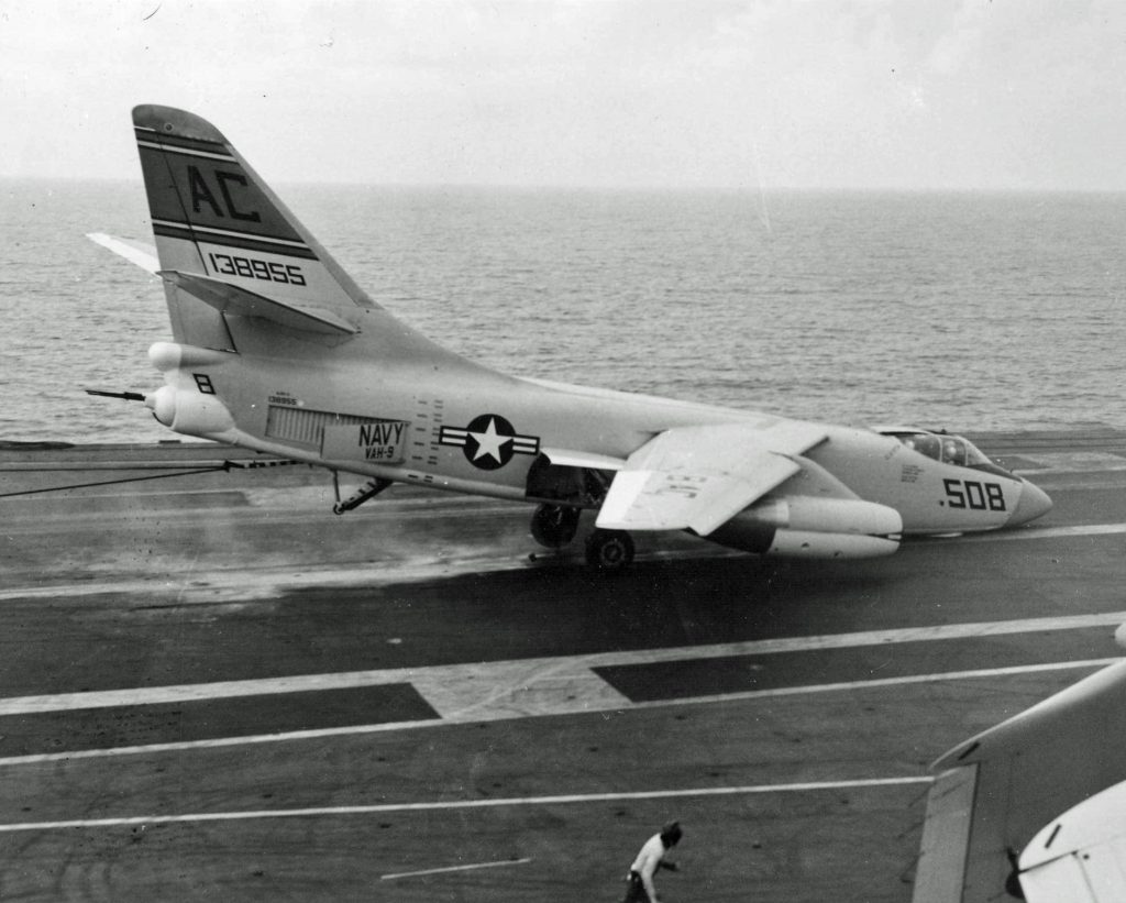 Boneyard Files: Douglas A-3 Skywarrior - The Atomic Bomber That Became a Desert Ghost 12 A3D 2 nose wheel collapse USS Saratoga