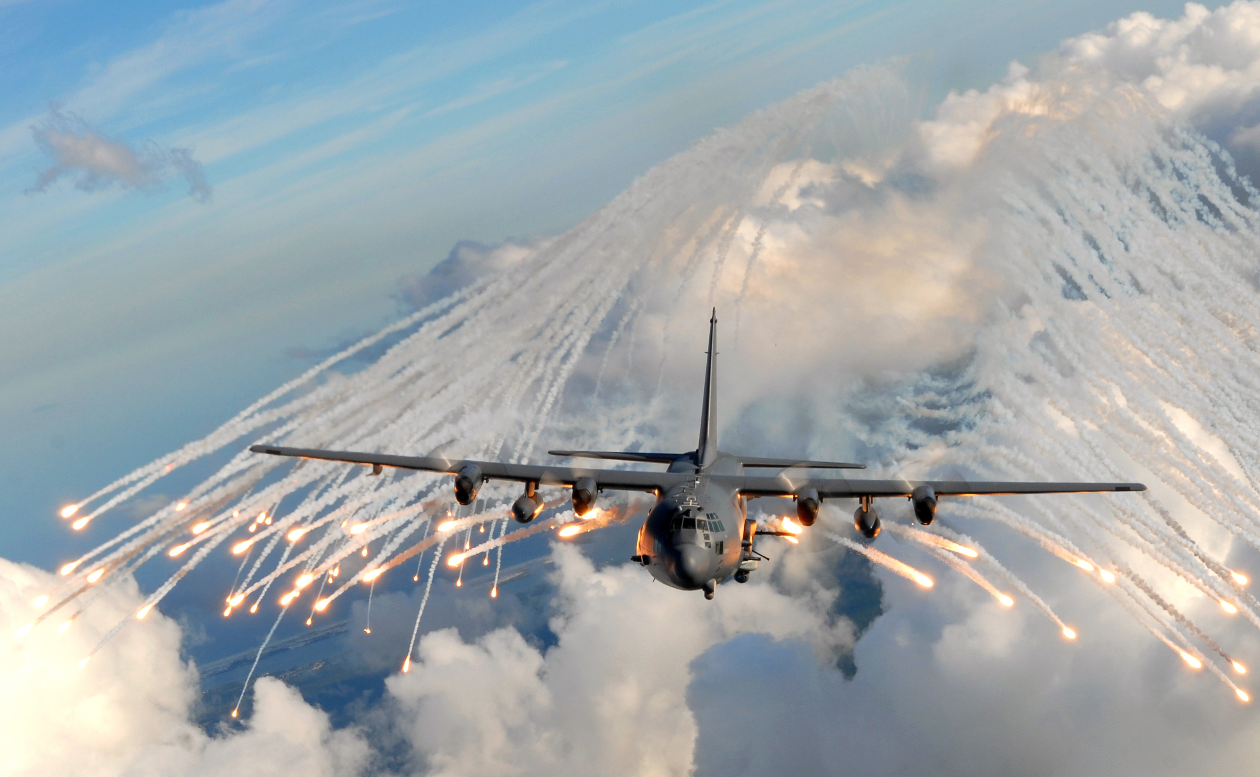 AFSOC AC 130 flares 1