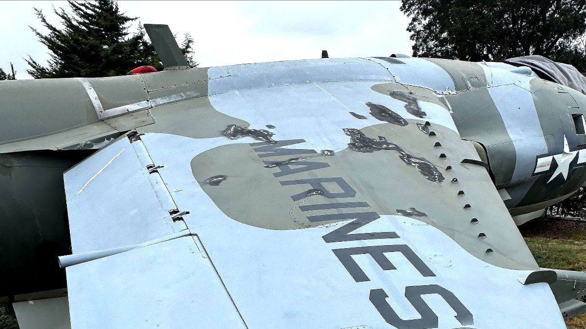 Fort Worth Aviation Museum Launches Restoration of CH-53 “Patches” and AV-8A Harrier 14 AV 8A Harrier BuNo
