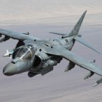 AV 8B Harrier BuNo 165002 in flight