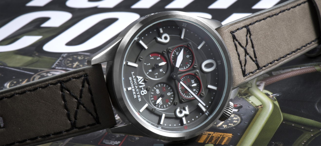 AVI-8 Aviation Watches_ LANCASTER BOMBER “SUGAR BLUE MULTI-EYE”