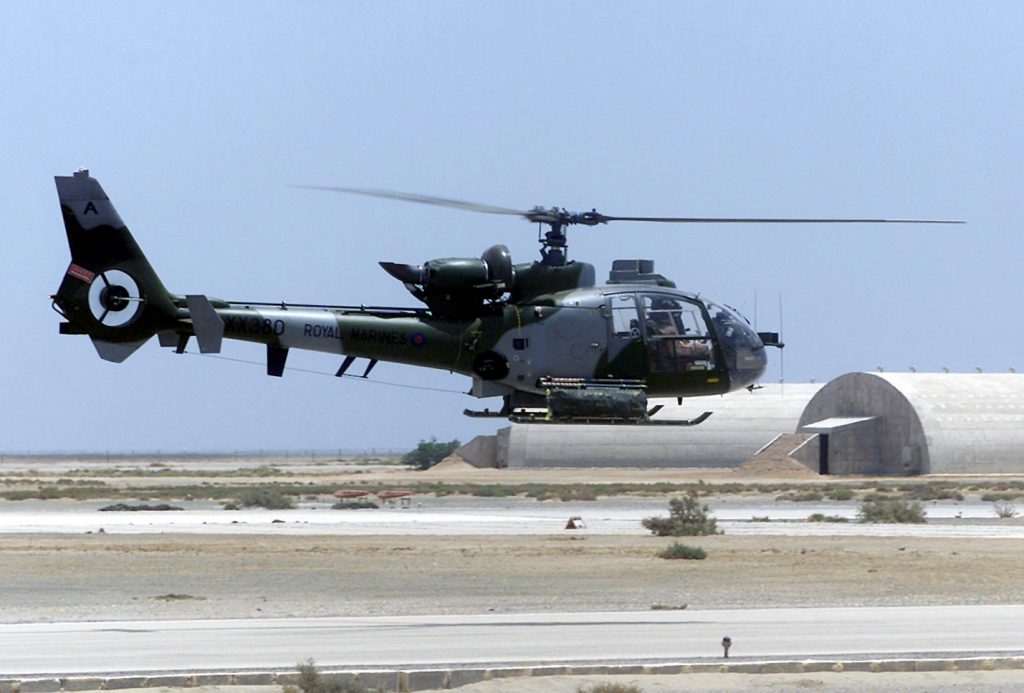 Aerospatiale Gazelle AH1 Royal Marines in Iraq 2002