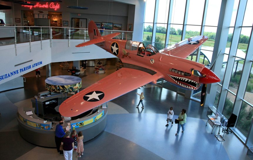 Visitors to the Air Zoo are treated to founder Sue Parish's P-40N (44-7619) painted in its lesser known camouflage color of Desert Pink. Despite the aircraft never seeing service in combat, it is known to millions of aviation enthusiasts. Photo via Airzoo.com