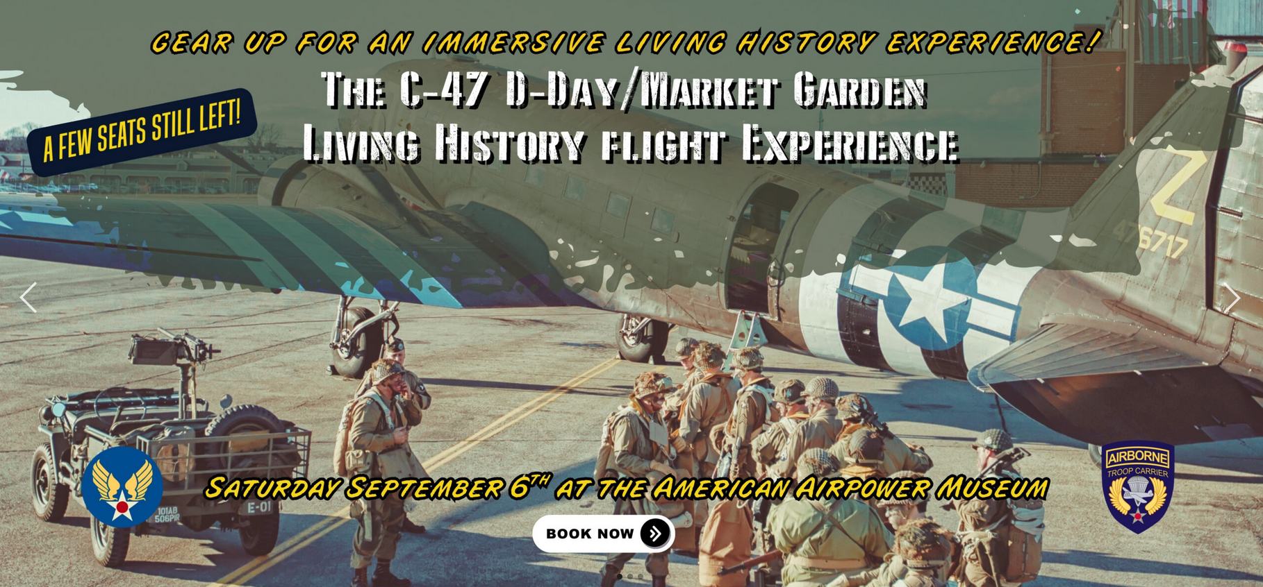American Airpower Museum to Host C 47 D Day Living History Flight