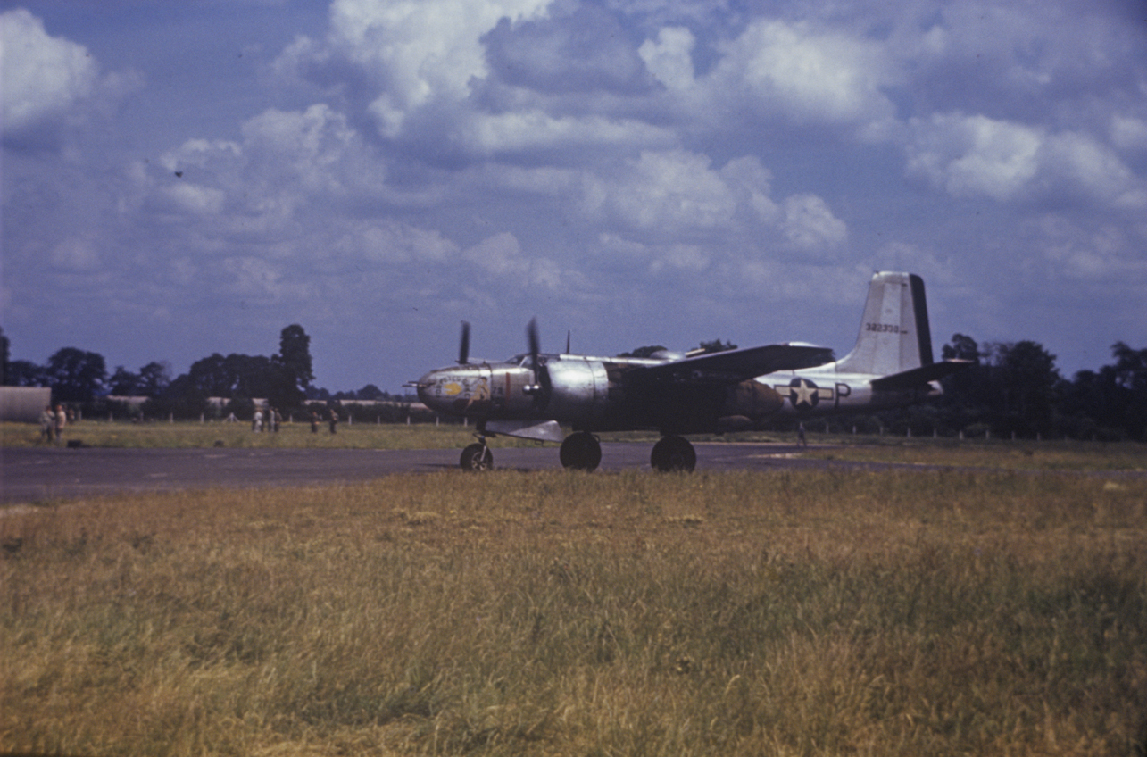 An A 26 Invader F6 P serial number 43 22330 nicknamed For Petes Sake of the 416th Bomb Group