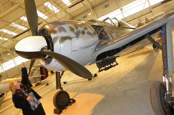 Assistant Curator with Fw190