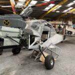 The Newark Air Museum's Auster AOP.9 project now has its Blackburn Cirrus engine in place. [Photo by Howard Heeley - Down To Earth Promotions]