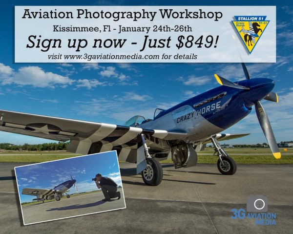 Aviation Photography Workshop Kissimmee, FL -24-26 January 2014 at the Stallion 51 Flight Operations facility. ( Image by 3G Aviation Media)