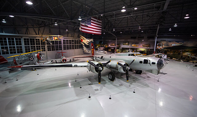 B 17 Aluminum Overcast Now on Display at EAA Aviation Museums Eagle Hangar