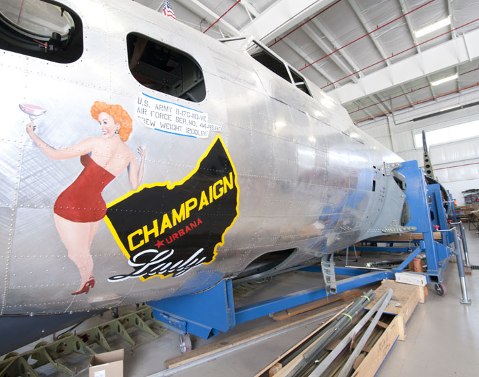 Champaign Aviation Museum’s B-17 Champaign Lady (Image Credit: Champaign Aviation Museum)