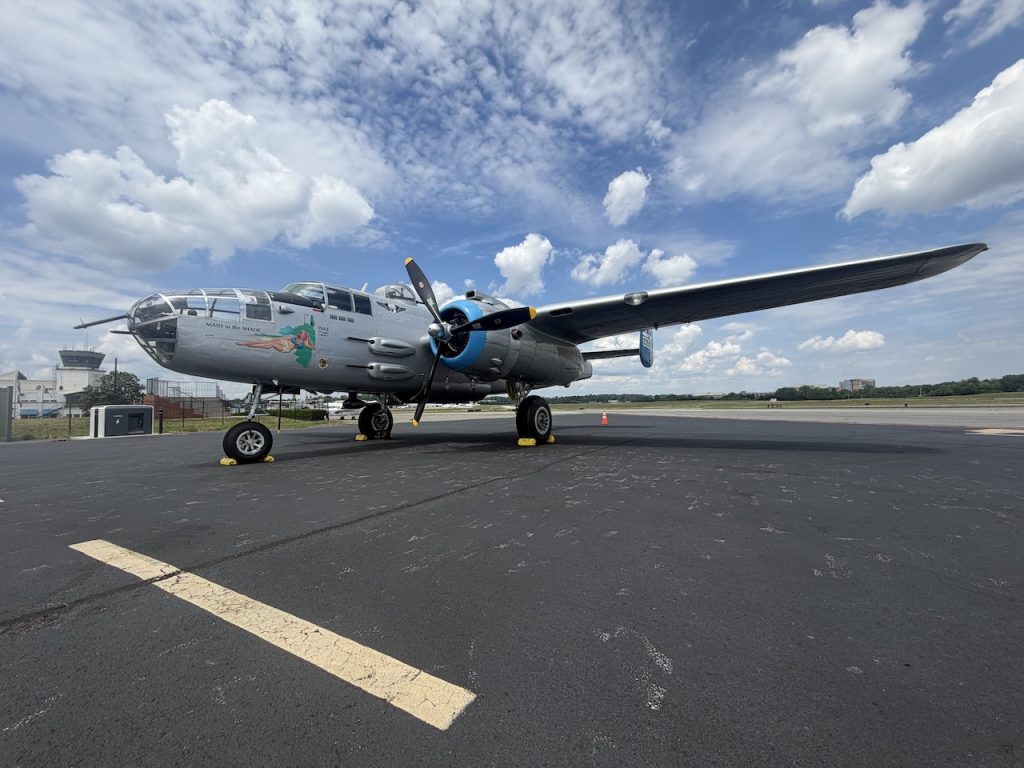 CAF WWII-Era B-17 and B-25 Bombers Join Fighters and Trainers at PDK Airport in Atlanta 17 B 25 Mitchell Maid in the Shade 6016