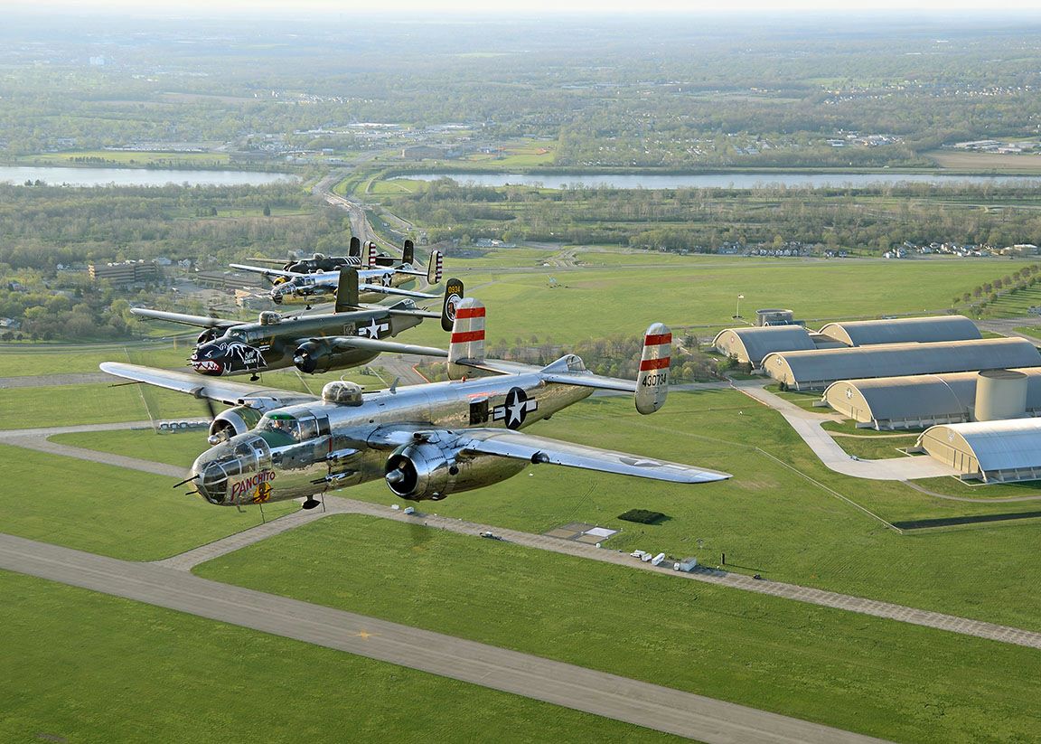 B 25s Over NMUSAF