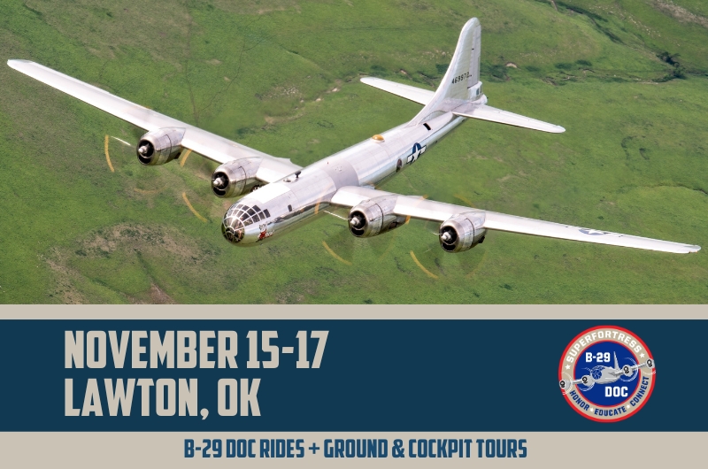 B 29 Doc History Restored Tour to Land in Lawton Oklahoma