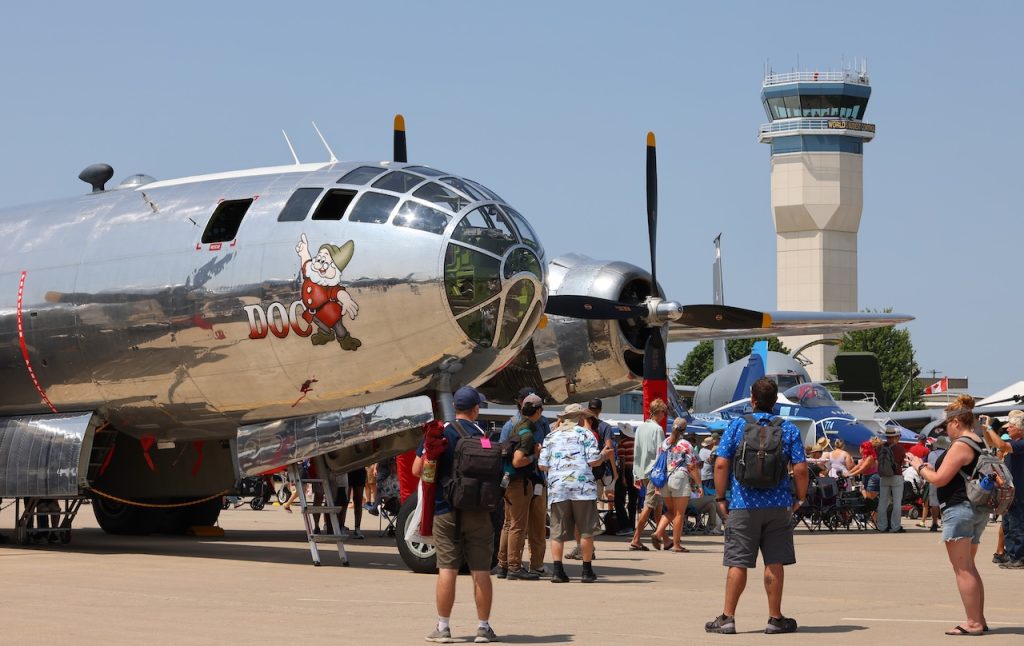 B-29 Superfortress DOC to Return to EAA AirVenture Oshkosh in 2026 16 B 29 Doc at Boeing Plaza by Brett Brock 1