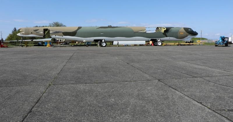 B 52 Bomber Takes to the Freeways From Everett to Museum in Seattle June 2 3