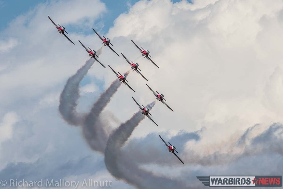 One of the finest aerial demonstration teams in the world, the RCAF Snowbirds visited AirVenture 2016 for the first time in more than three decades. (photo by Richard Mallory Allnutt)