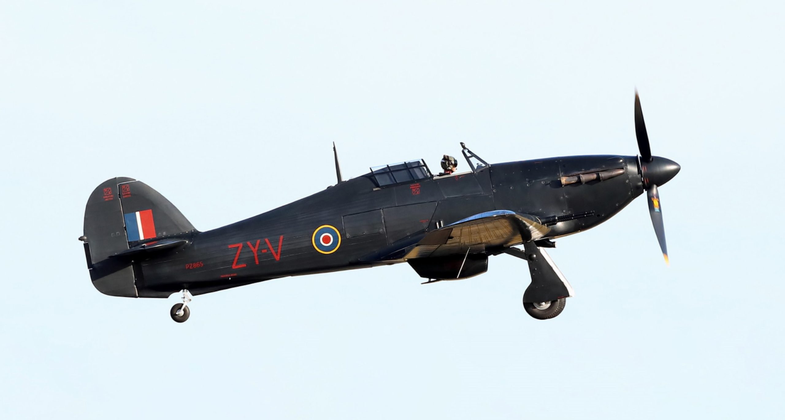 BBMF Hurricane Mk IIc PZ865 took to the skies on 26 June 2025 for its first flight since May 2024 completing a successful post maintenance air test. Photo Anthony Barrett scaled