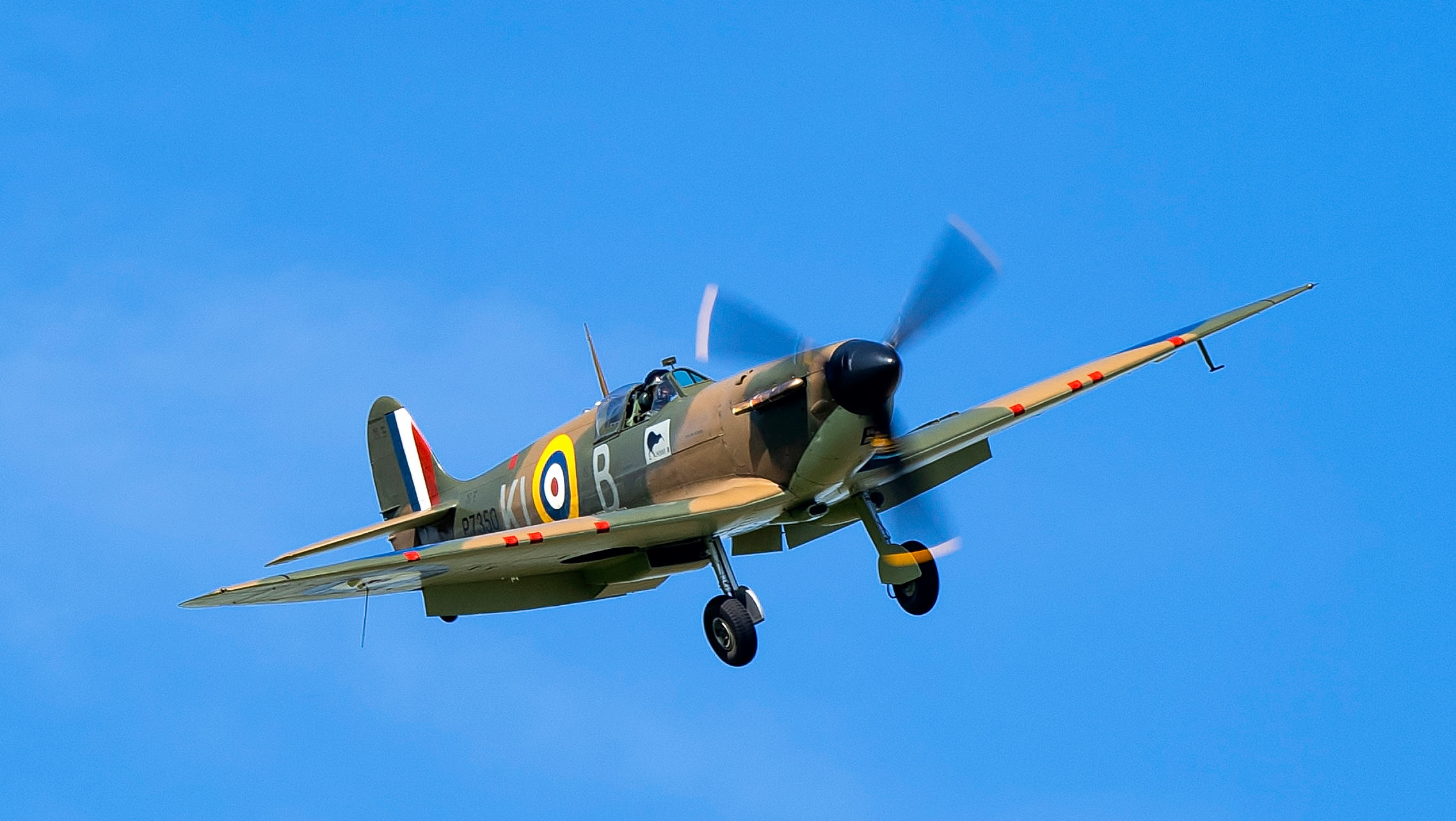 BBMF Spitfire IIa P7350 airborne for the 2025 display season