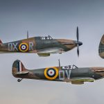 New Contract Secures Long-Term Future of Battle of Britain Memorial Flight Spitfires and Hurricanes 13 BBMF hurricane and spitfire behind a lancaster