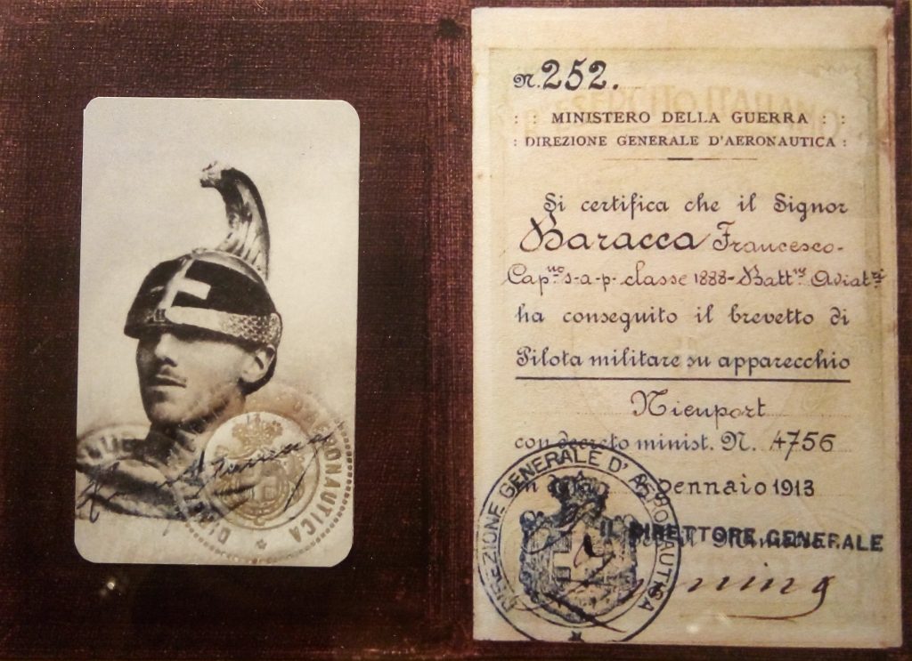 Francesco Baracca: The Italian WWI Ace Who Gave Ferrari Its Horse 14 Baracca brevetto pilota