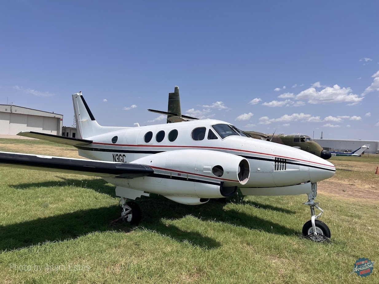 Beechcraft King Air formerly flown in flight tests for Honeywell Adam Estes