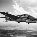 Beechcraft AT 10 Wichita in flight c1943